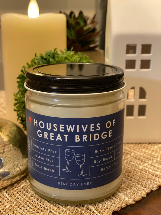 Housewives of Great Bridge, Chesapeake, VA Candle