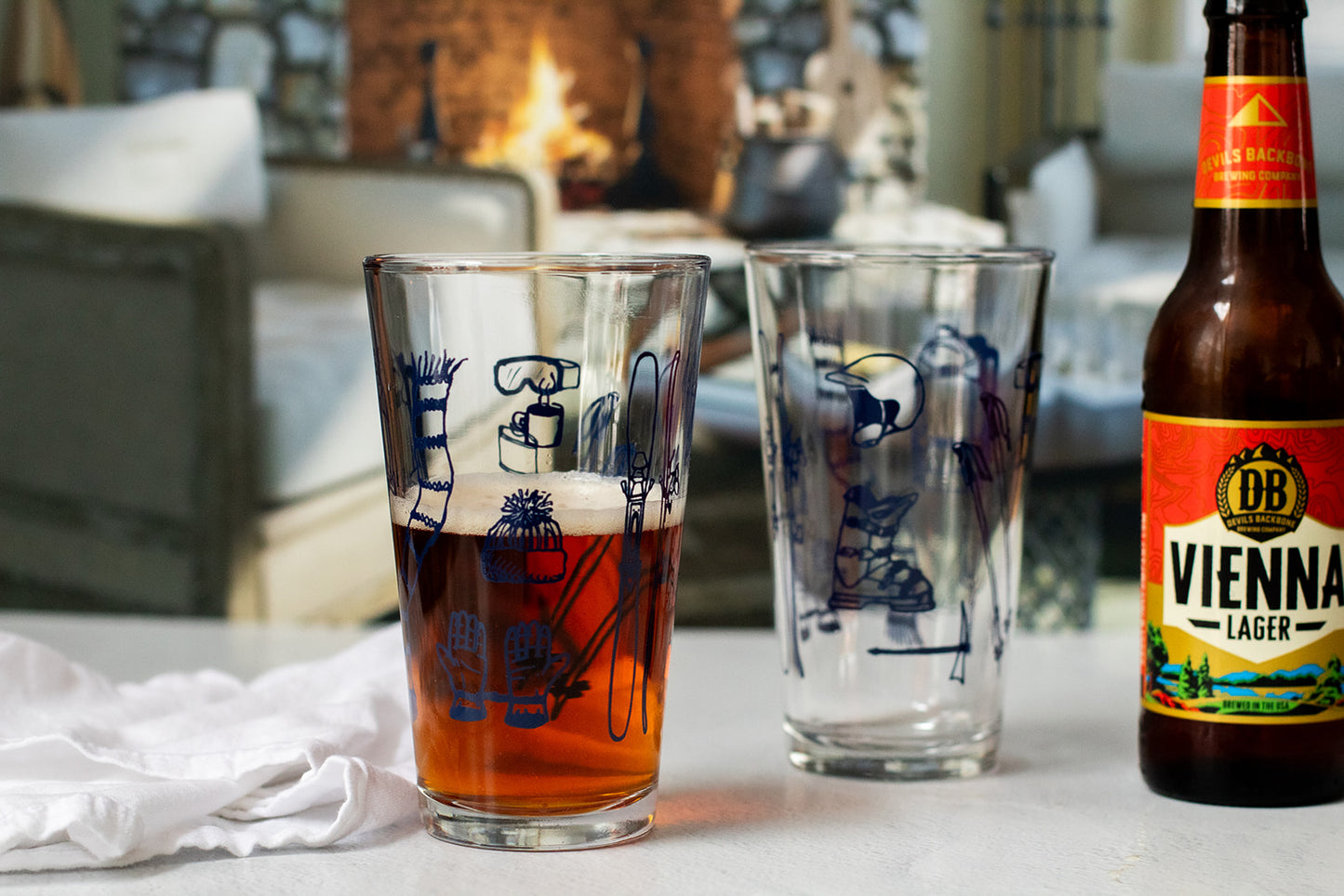 Ski Tools Pint Glass - Beer Glass