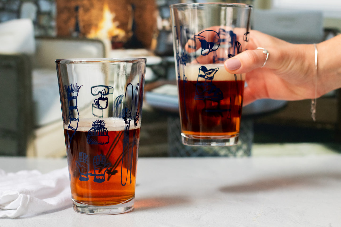 Ski Tools Pint Glass - Beer Glass