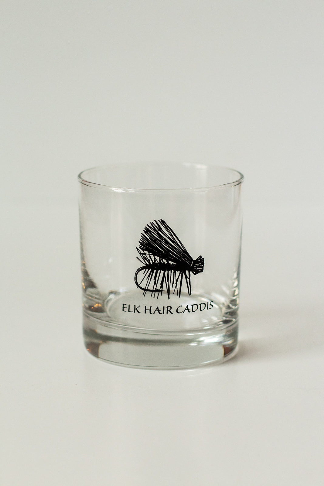 Fishing Whiskey Glass - Elk Hair Caddis