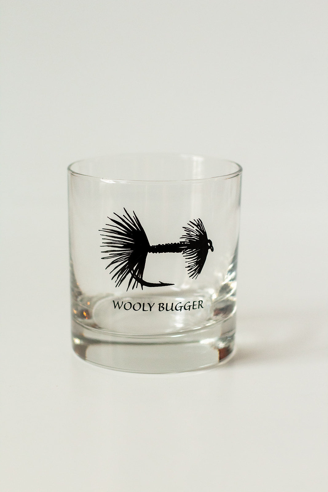 Fishing Whiskey Glass - Wooly Bugger