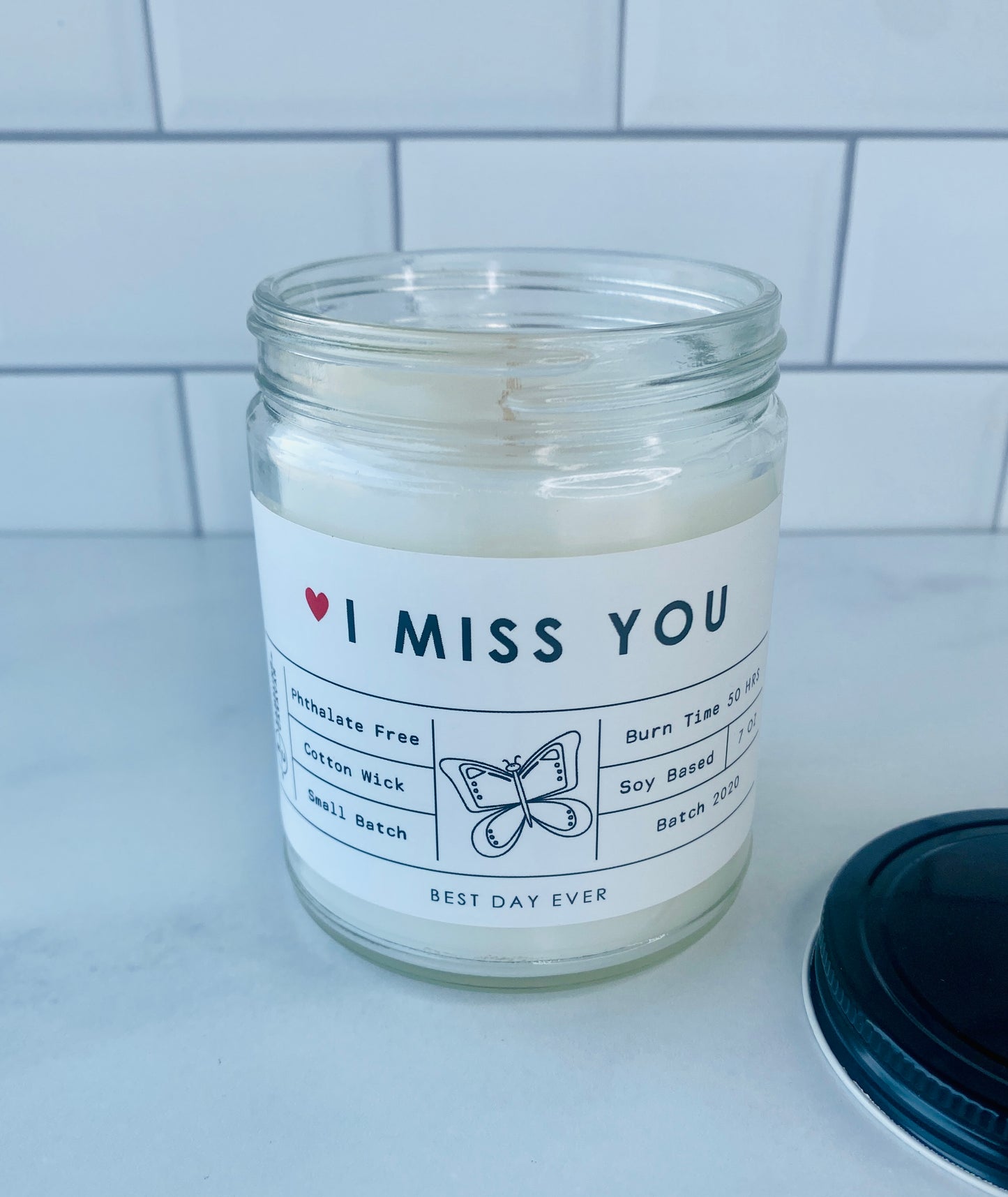 I Miss You Candle