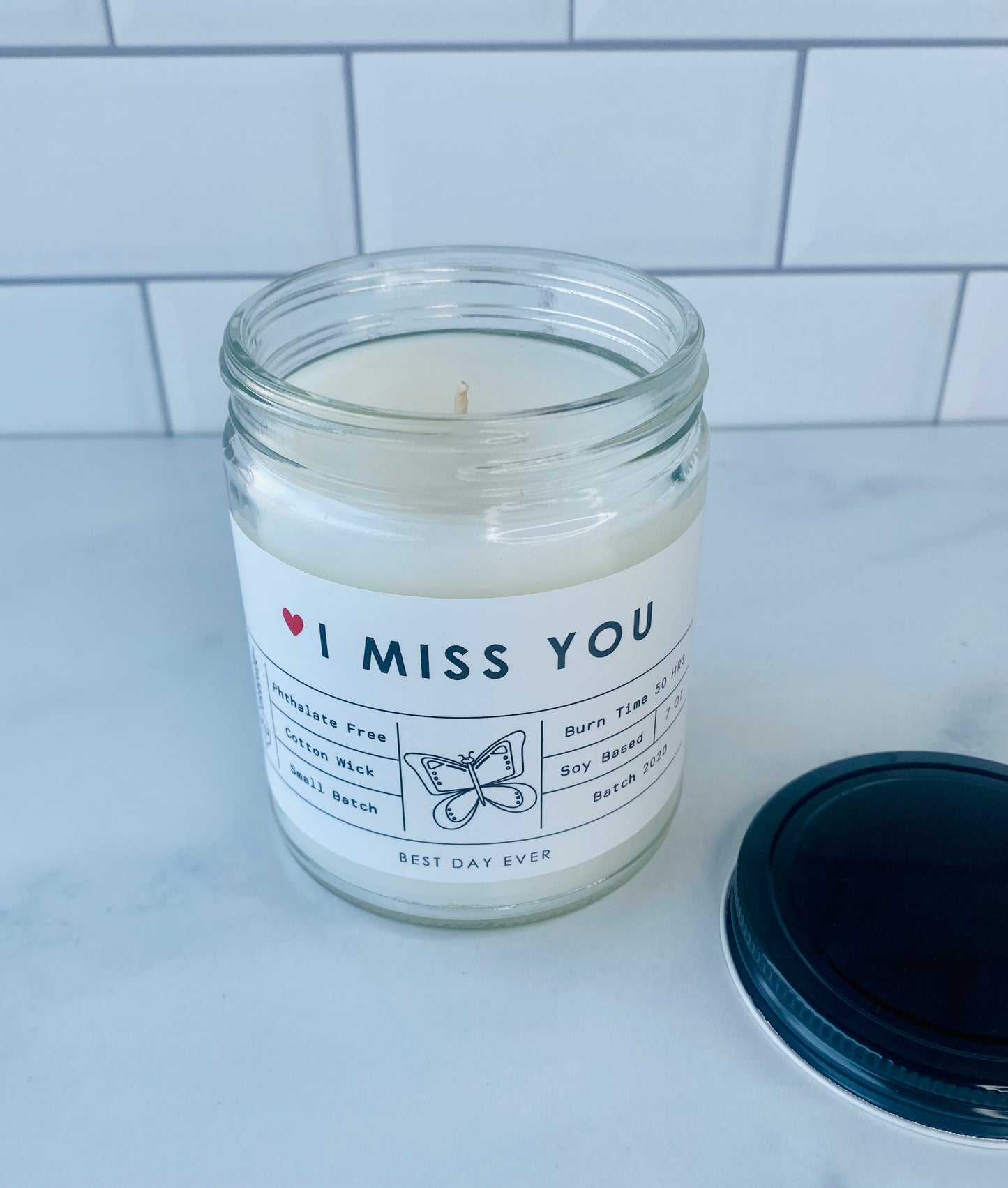 I Miss You Candle