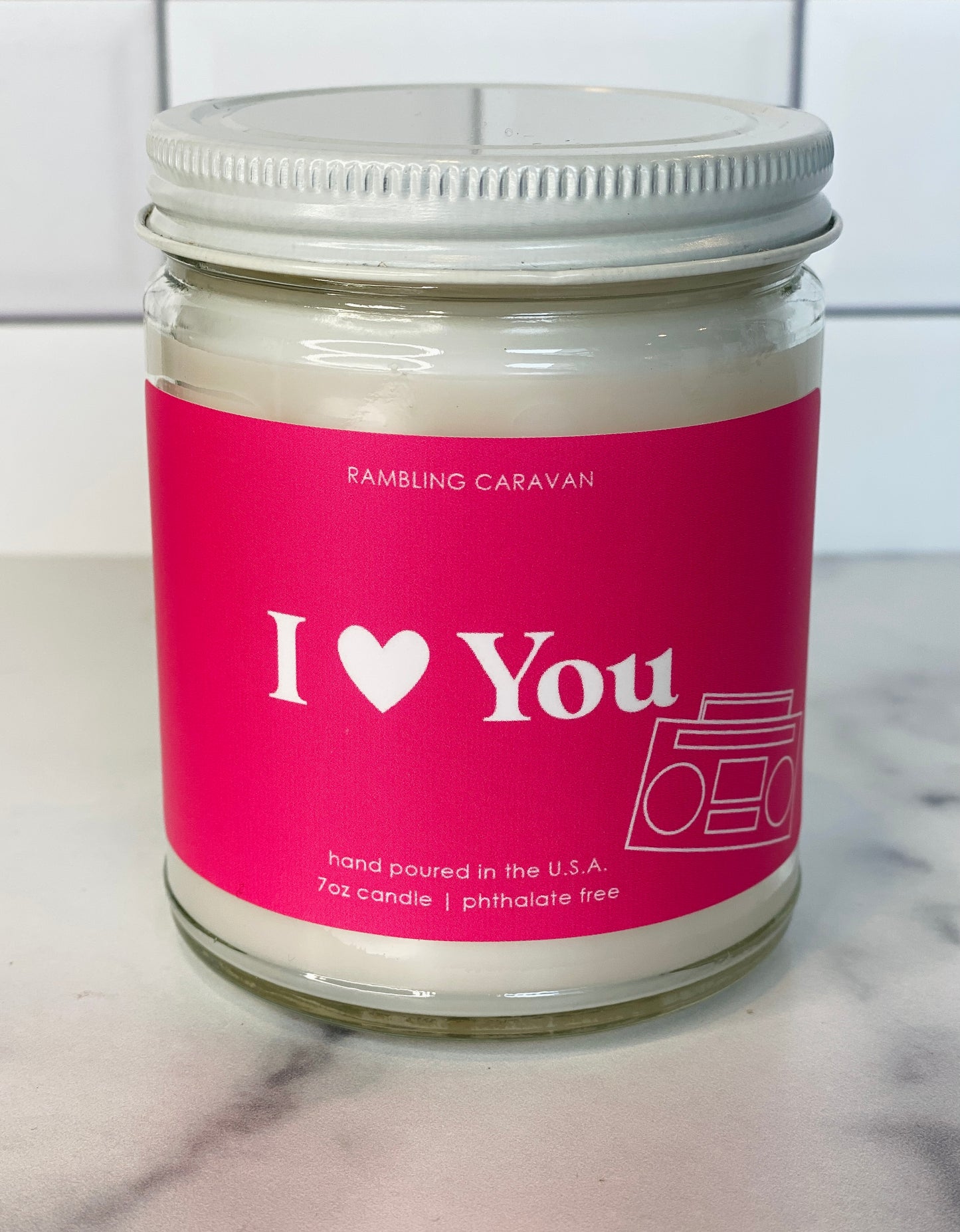 I ♥ (Love) You (boom box) Candle