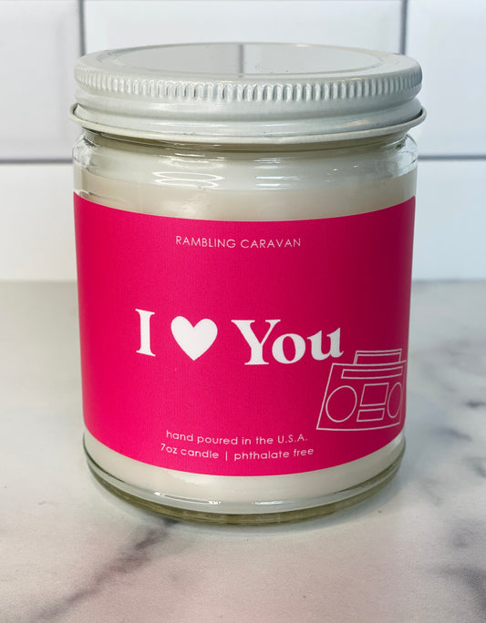 I ♥ (Love) You (boom box) Candle