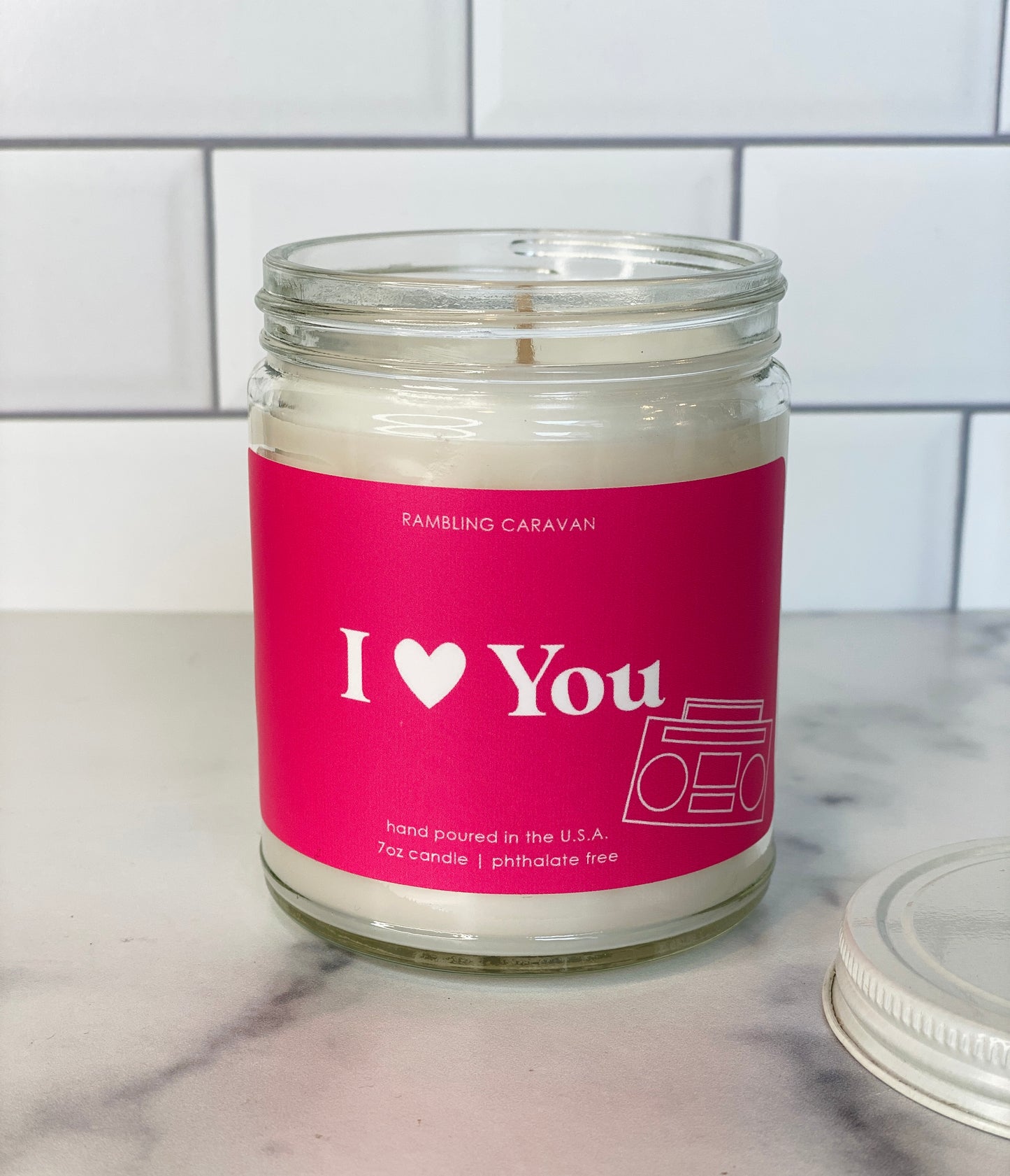 I ♥ (Love) You (boom box) Candle