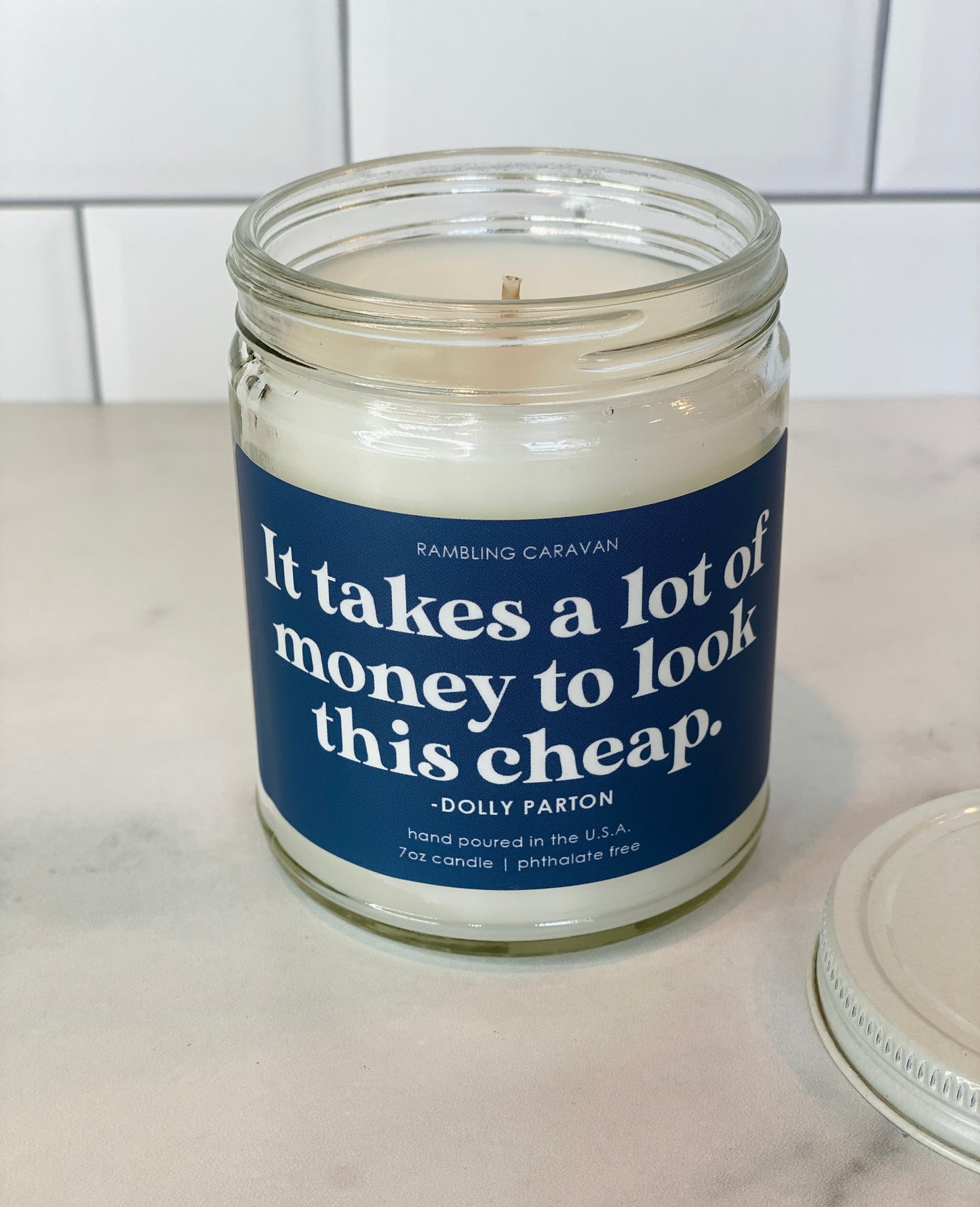 It takes a lot of money to look this cheap Candle