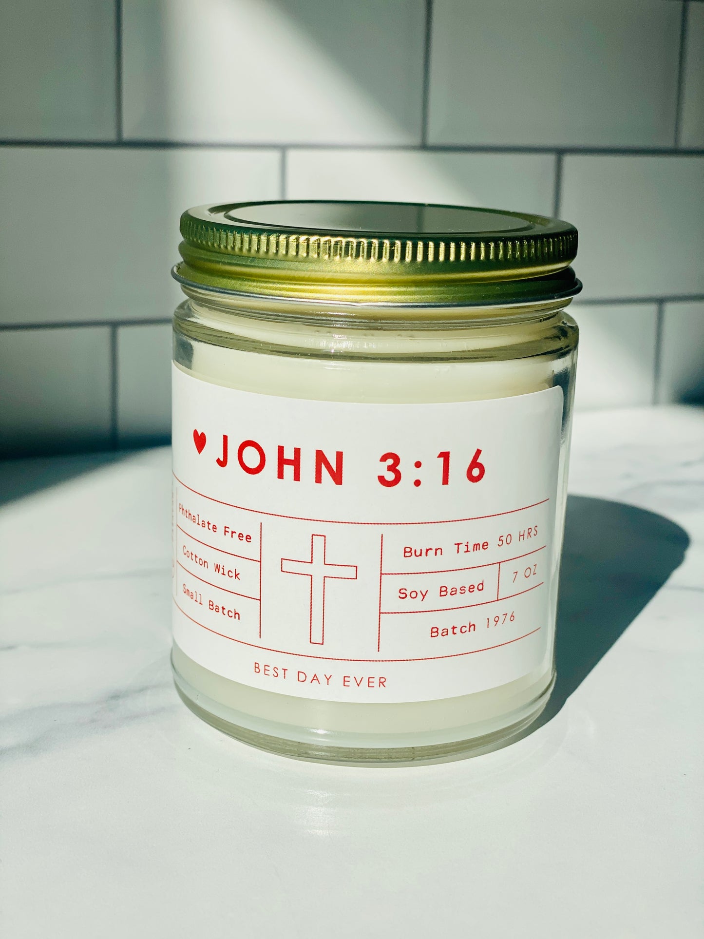 John 3:16 Candle