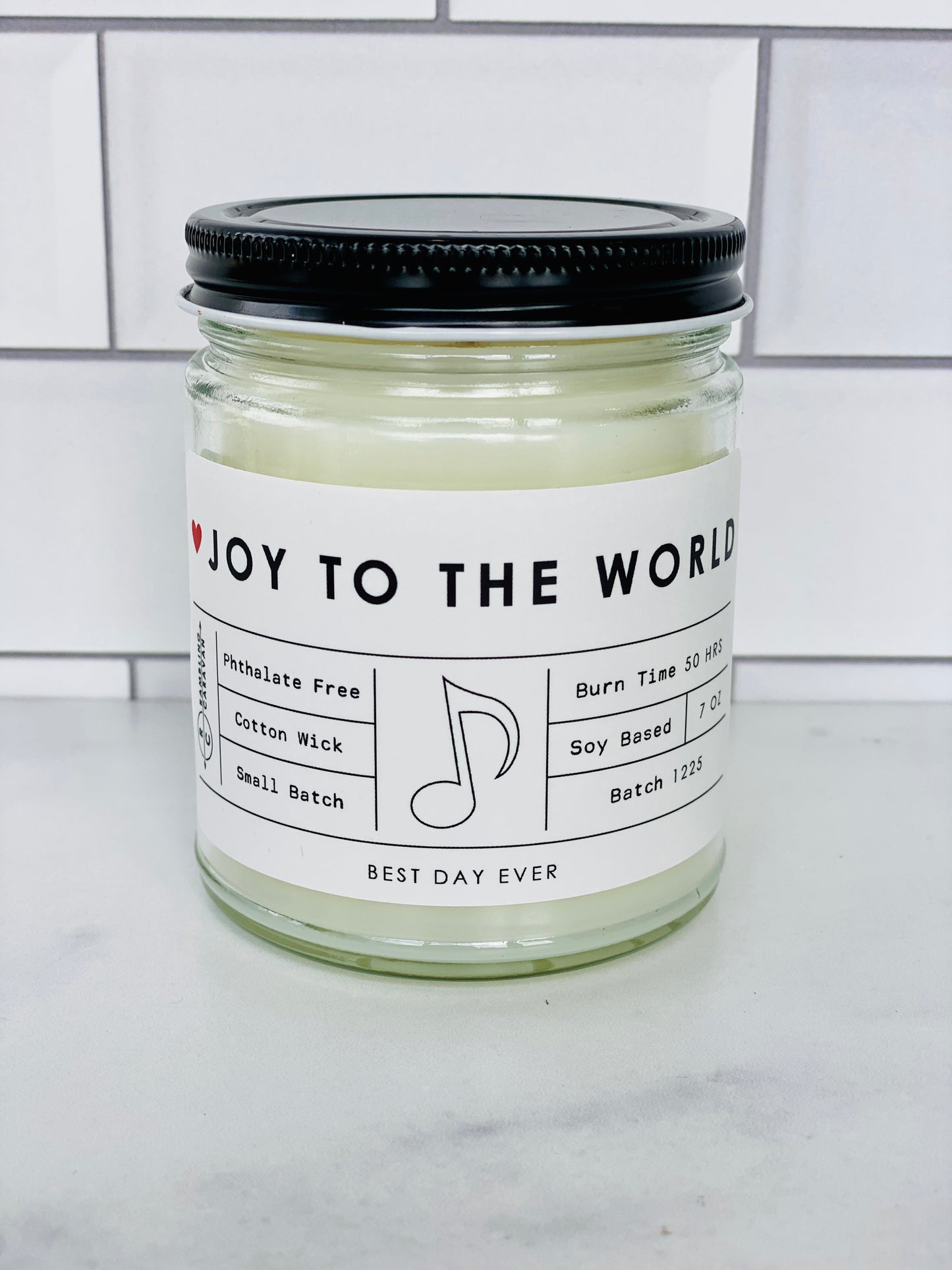 Joy To The World Candle