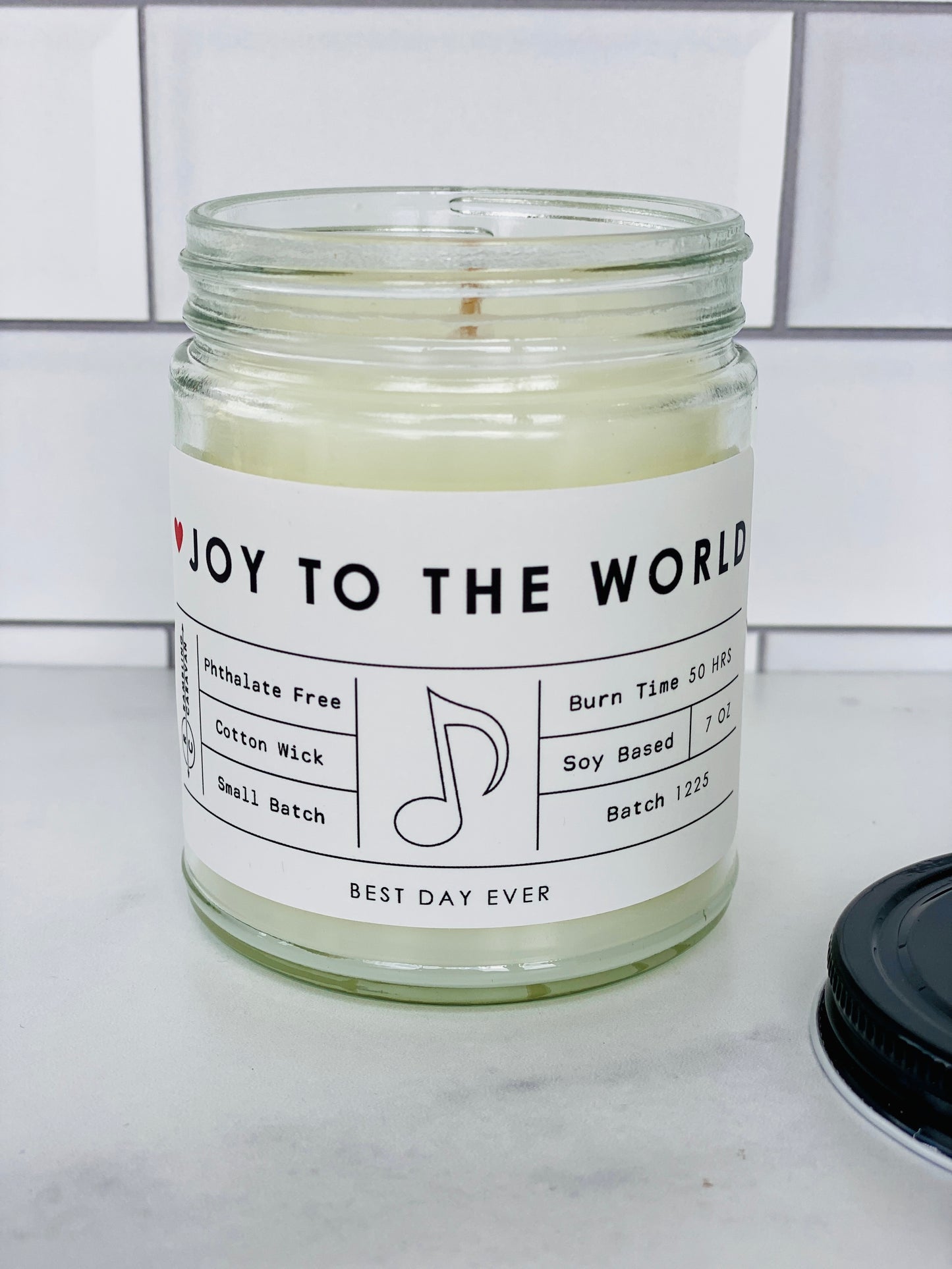 Joy To The World Candle