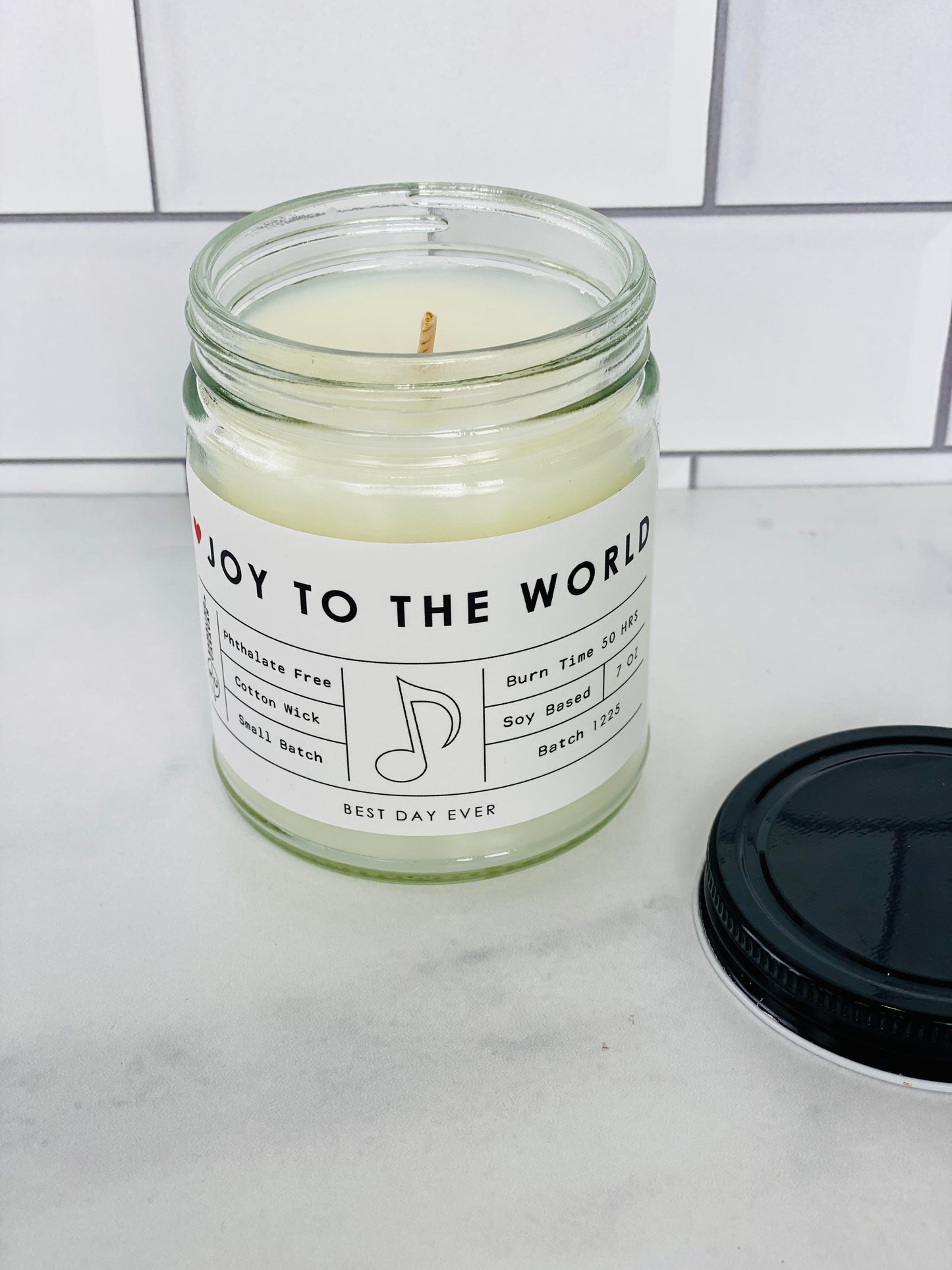 Joy To The World Candle