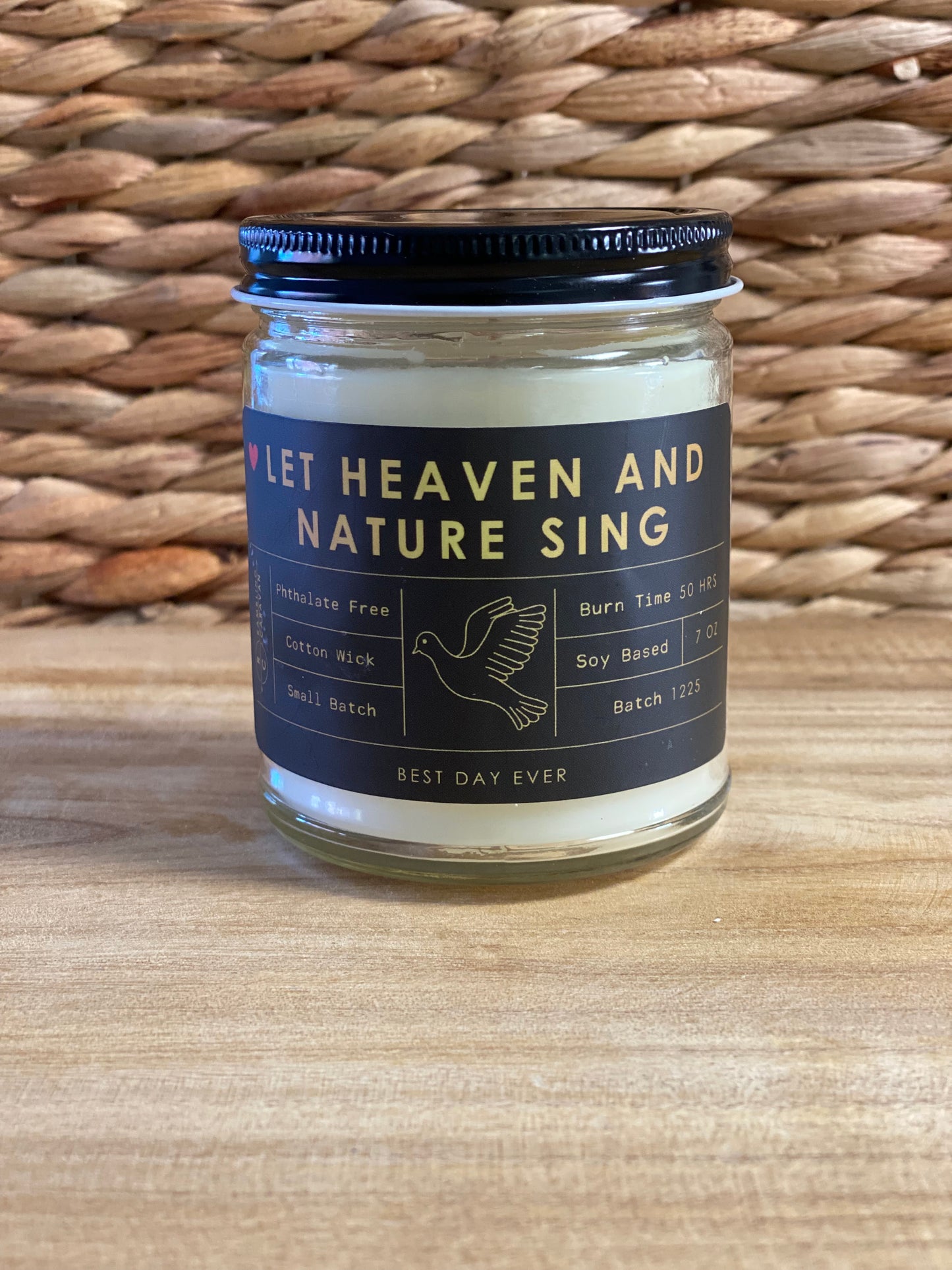 Let Heaven And Nature Sing Candle