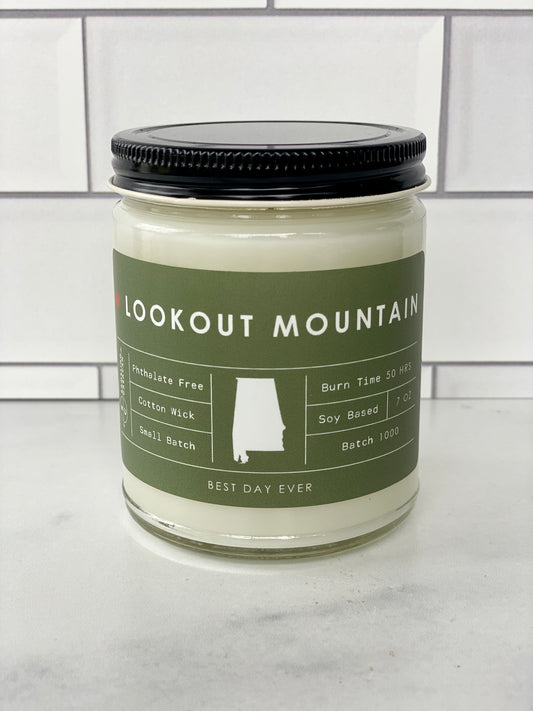 Lookout Mountain, AL Candle