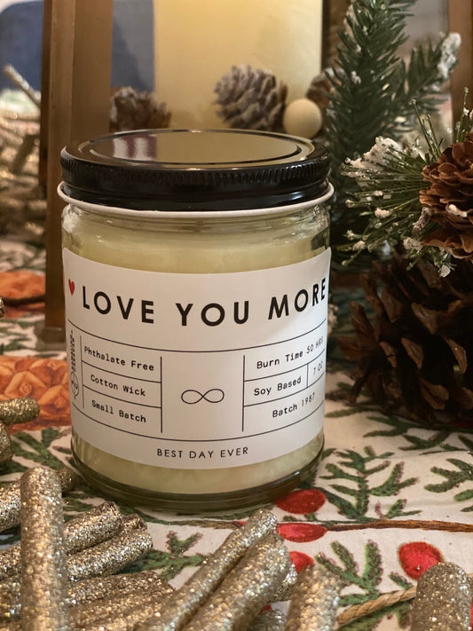 Love You More Candle