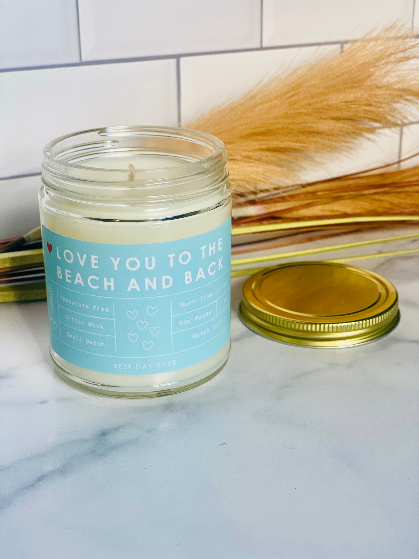 Love You To The Beach And Back Candle
