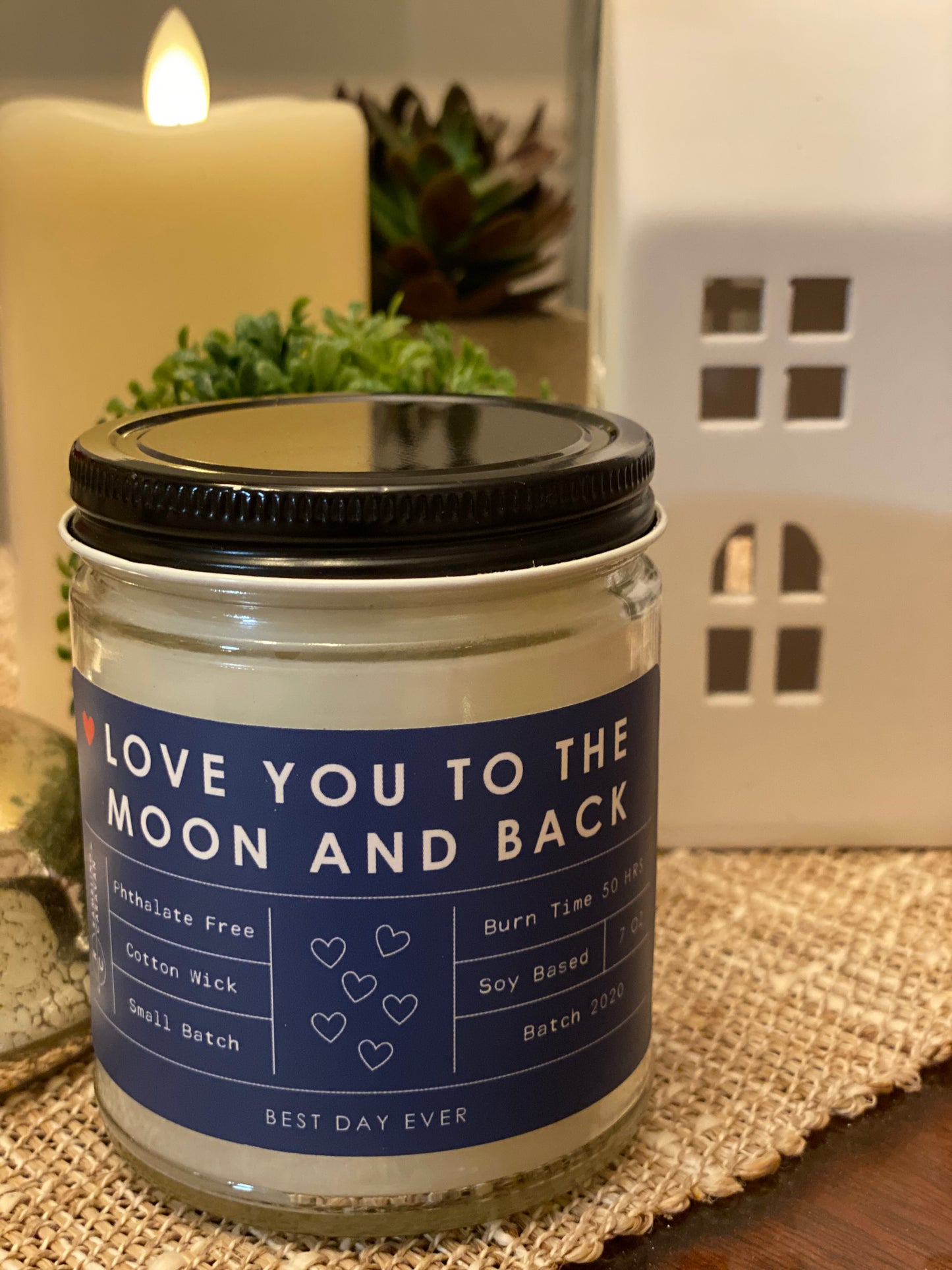 Love You To The Moon And Back Candle
