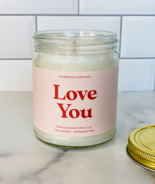 Love You Candle
