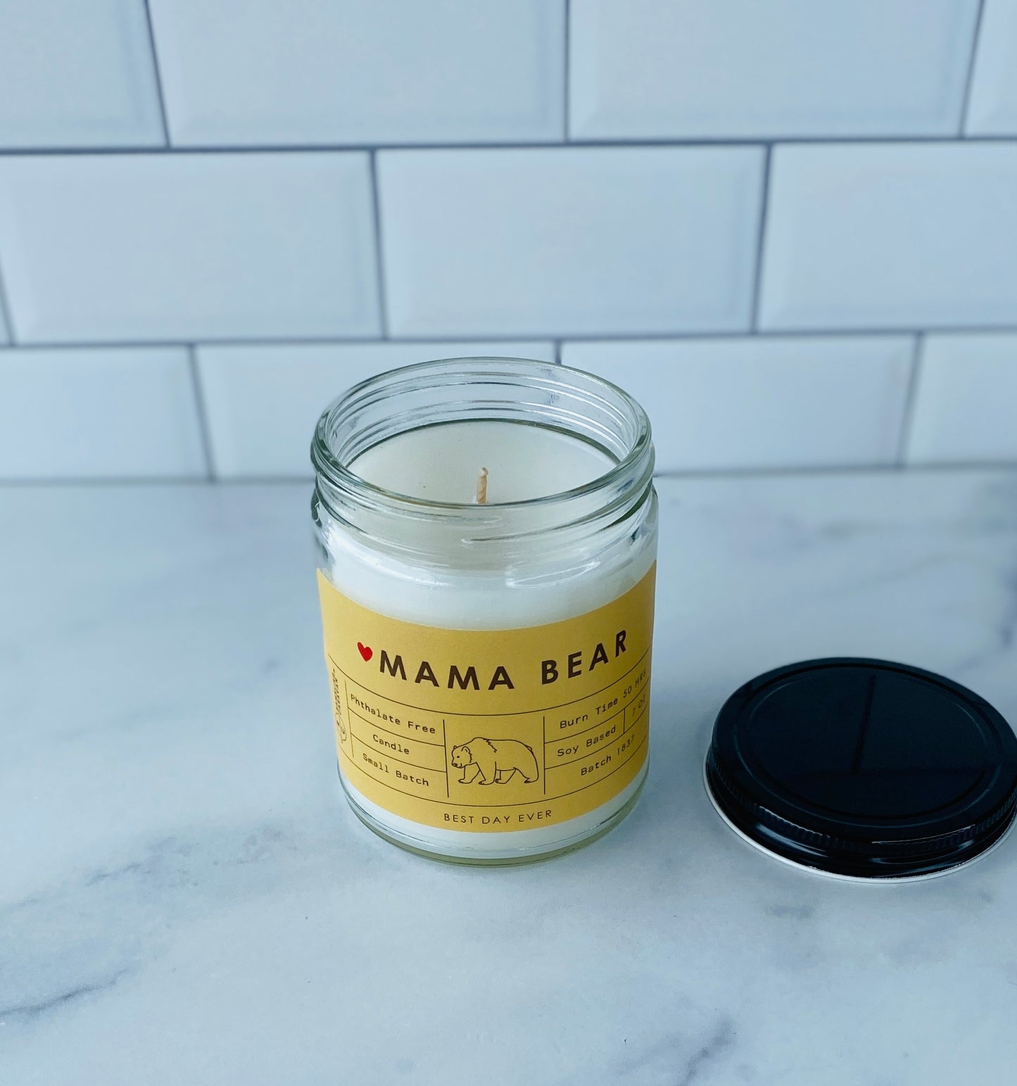 Mama Bear Candle