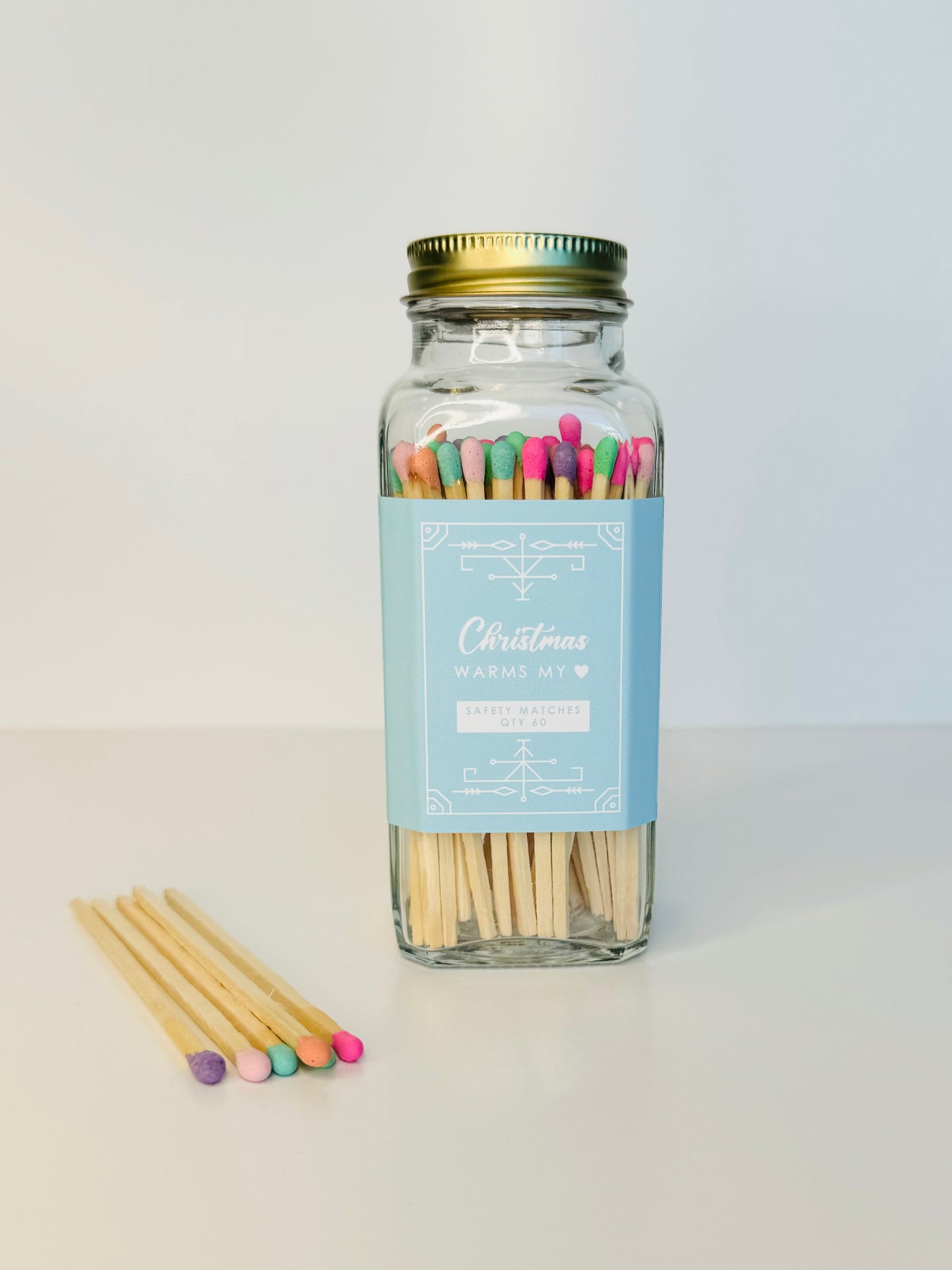 Christmas Safety Matches - Christmas Warms My Heart