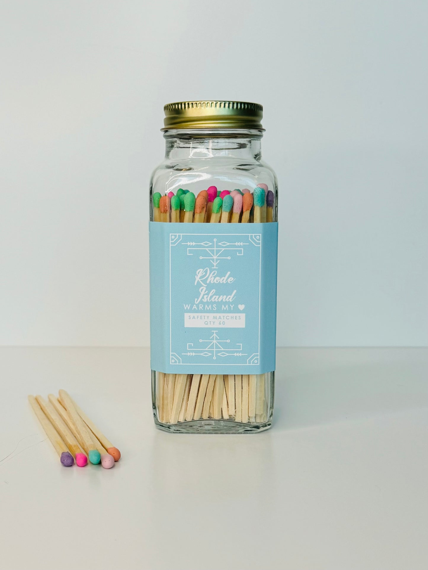 Rhode Island Safety Matches - Rhode Island Warms My Heart