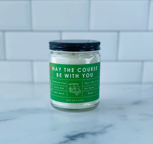 May The Course Be With You (Golf) Candle