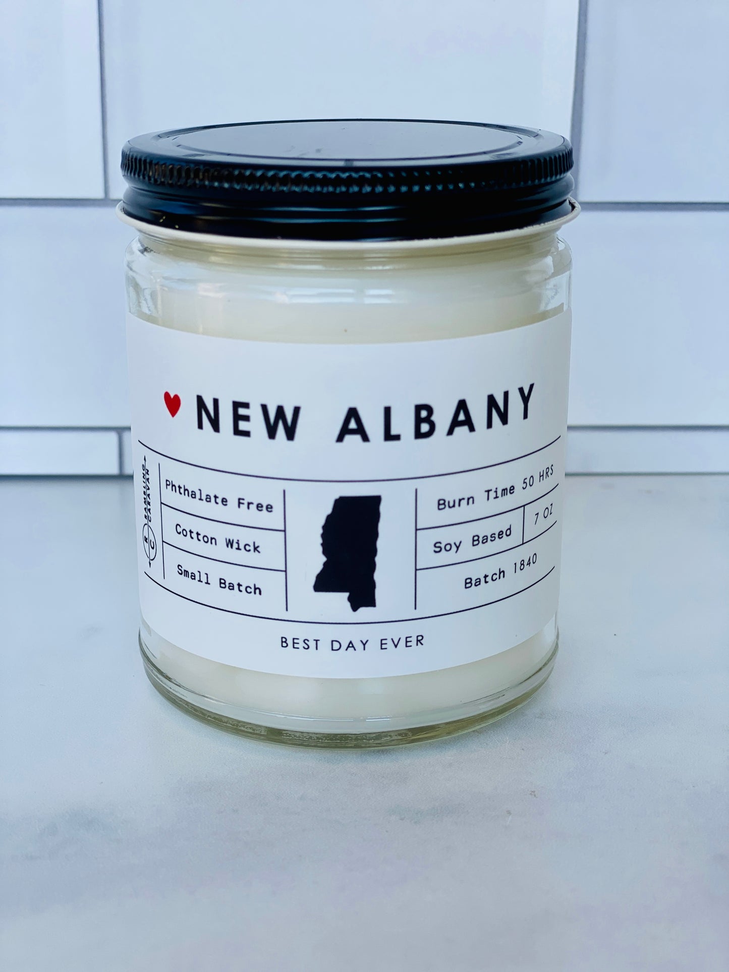 New Albany, MS Candle