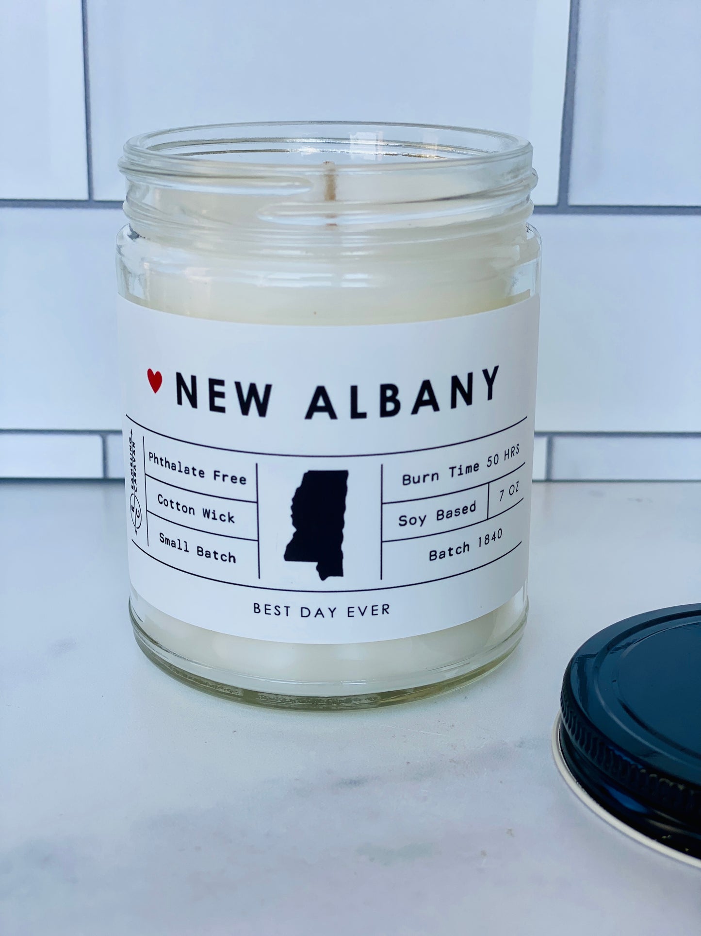 New Albany, MS Candle