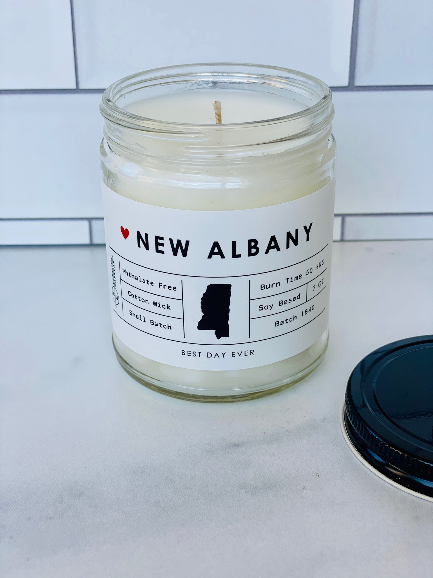 New Albany, MS Candle