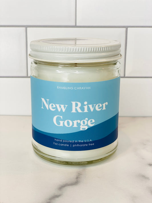 New River Gorge, WV Candle