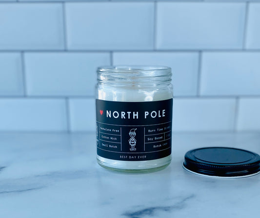 North Pole (home of Santa) Candle