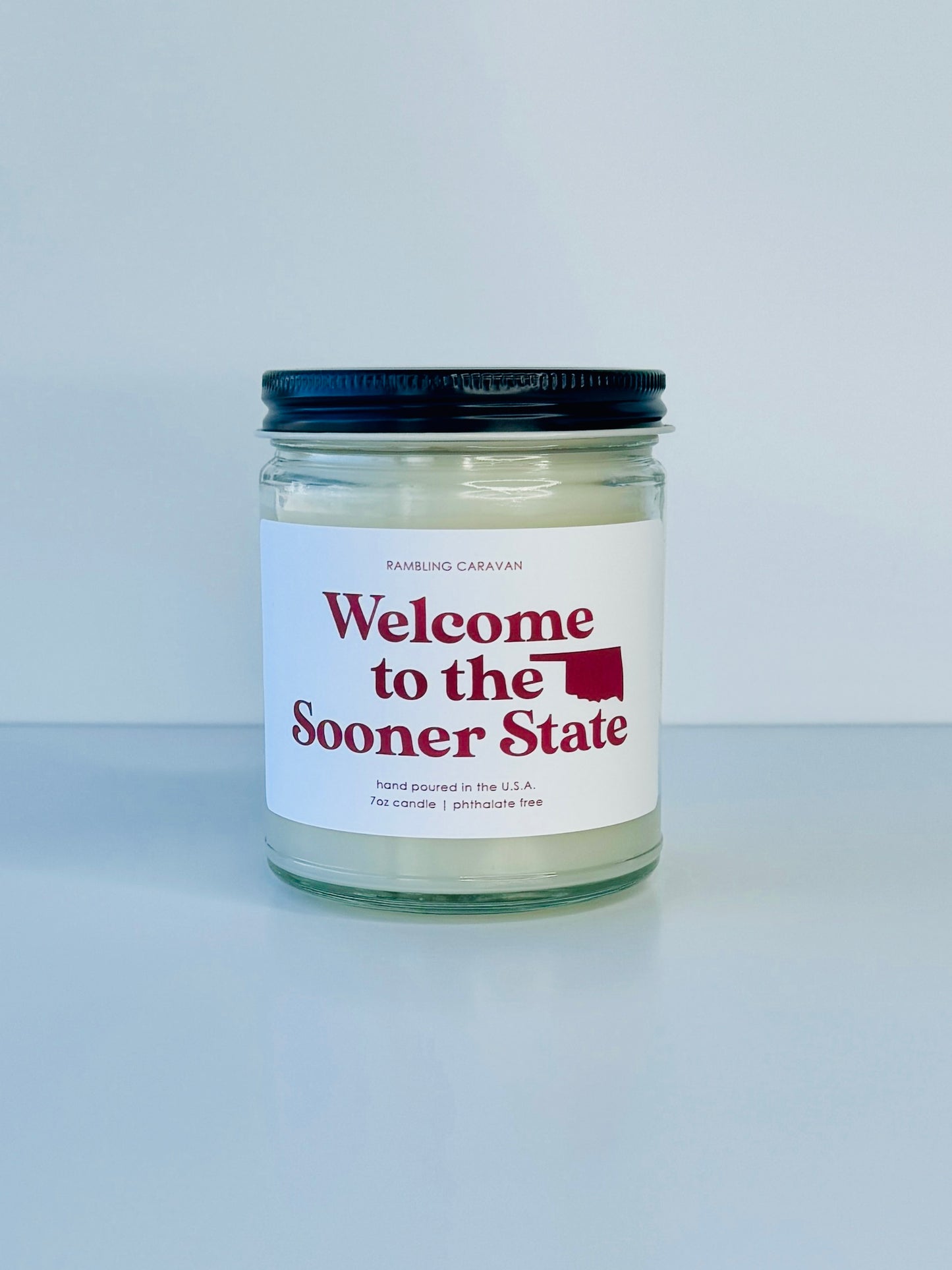 Welcome to the Sooner State - Oklahoma Candle