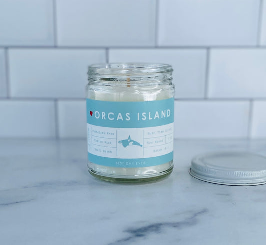 Orcas Island, WA Candle