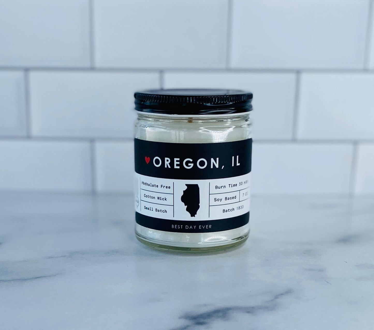 Oregon, IL Candle