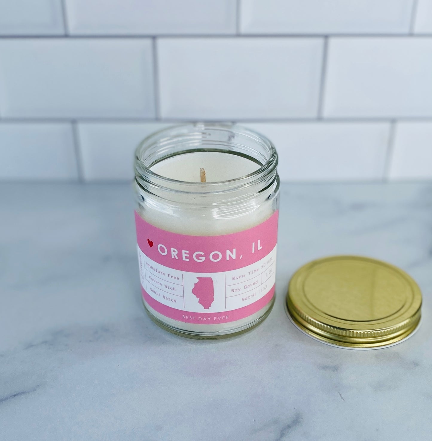 Oregon, IL Candle
