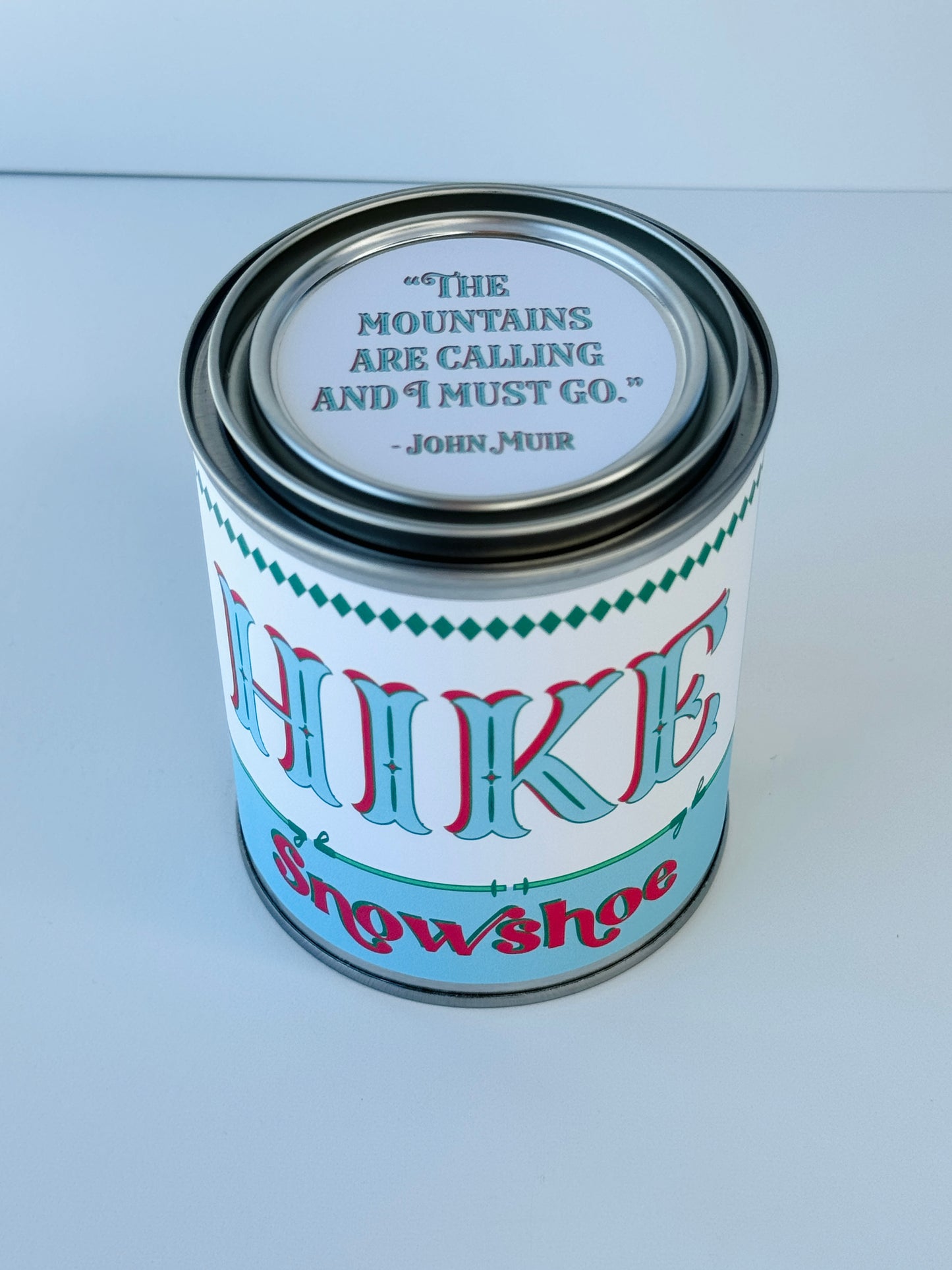 Hike Snowshoe - Paint Tin Candle