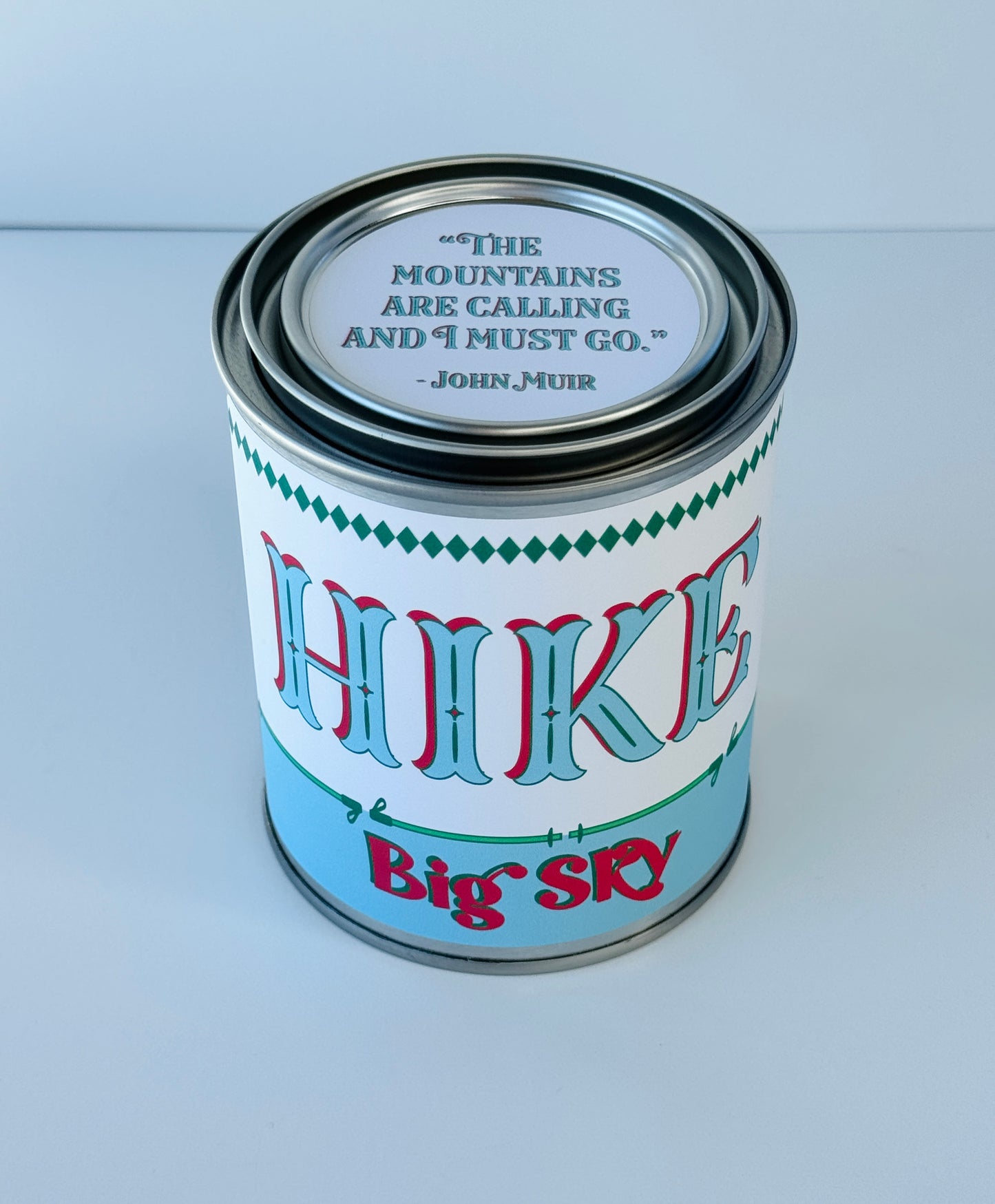 Hike Big Sky - Paint Tin Candle