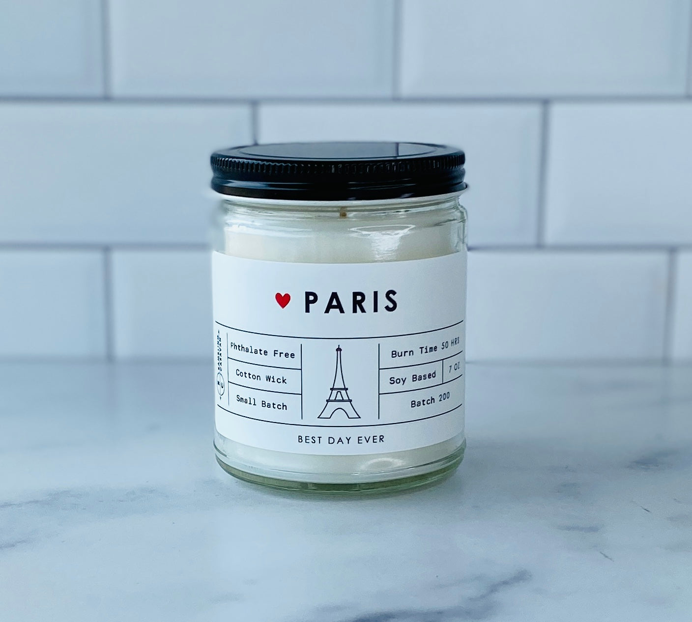 Paris, France Candle