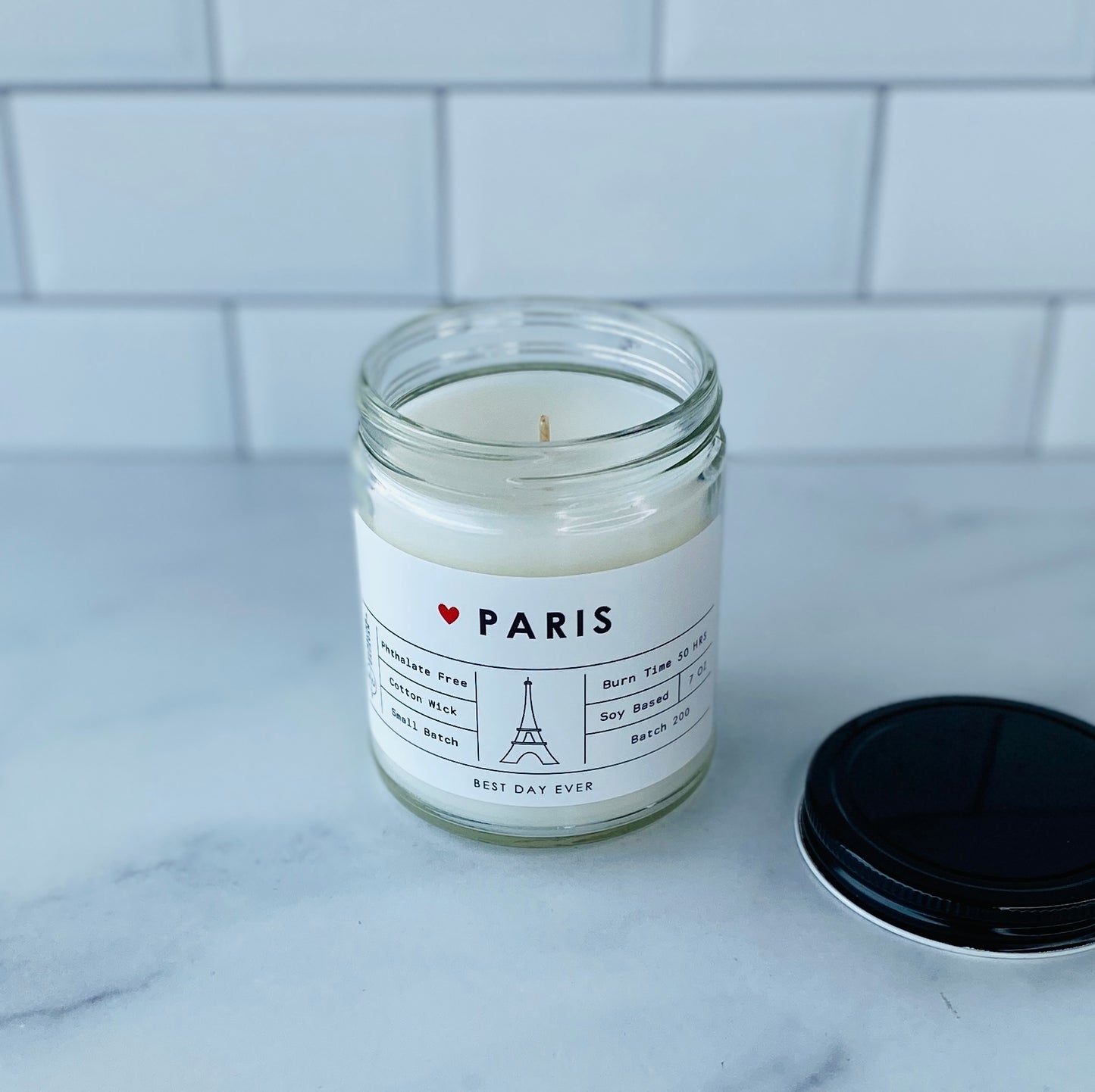 Paris, France Candle