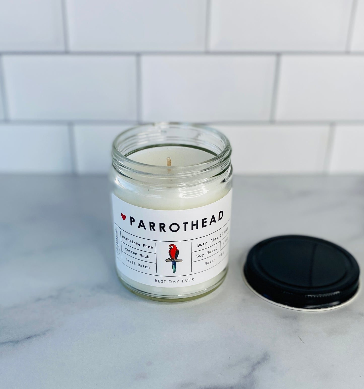 Parrothead Candle