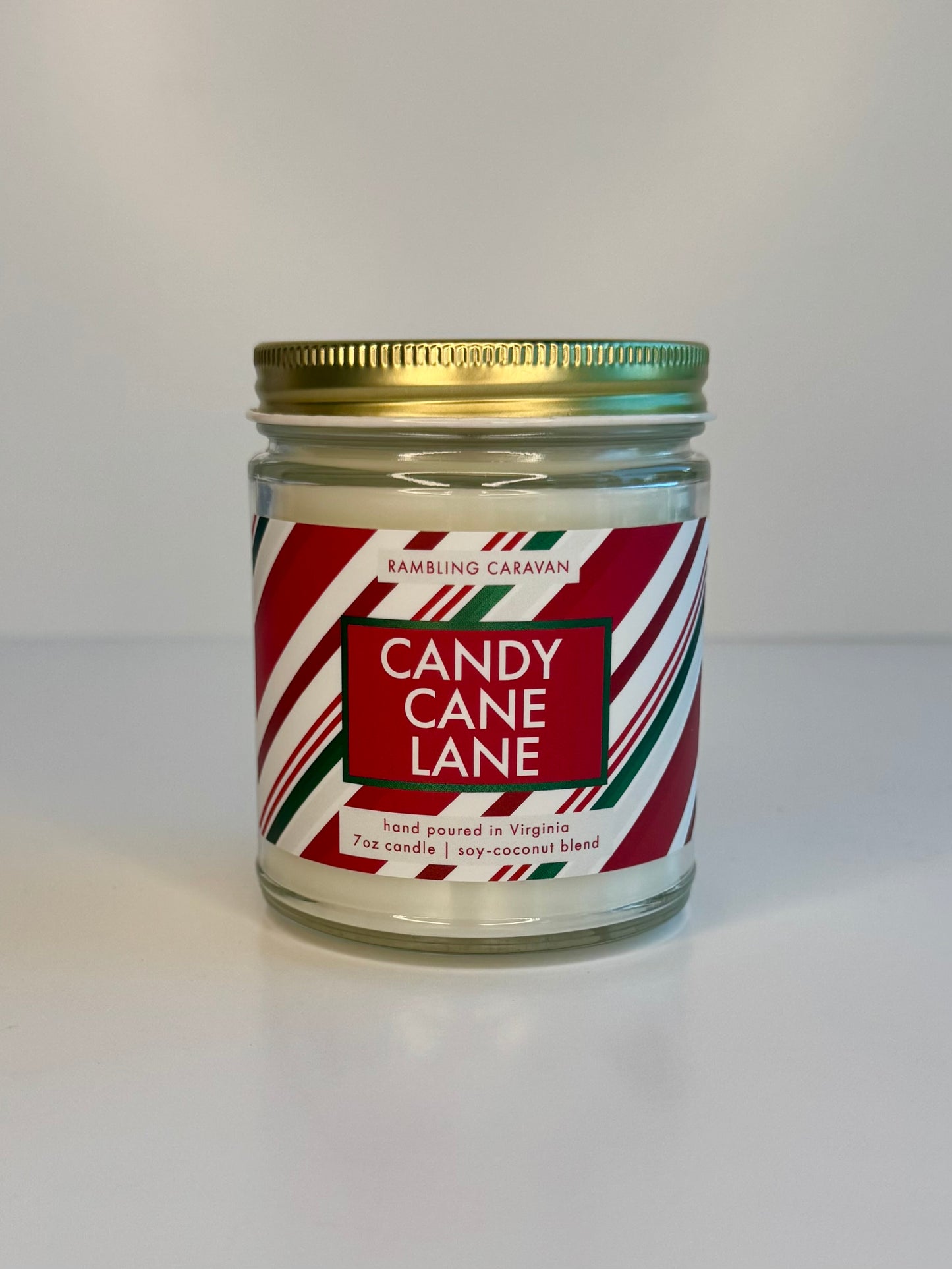 Candy Cane Lane Christmas Candle