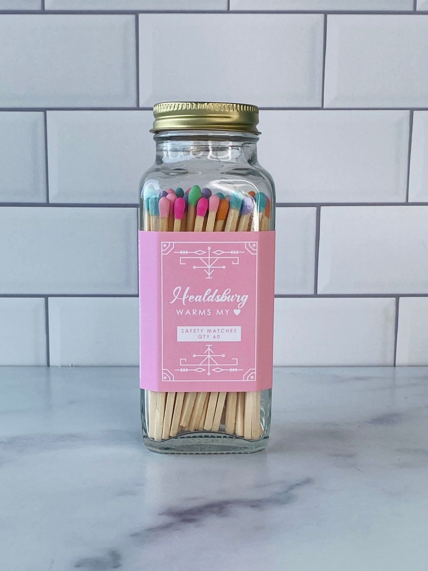 Healdsburg Safety Matches - Healdsburg Warms My Heart