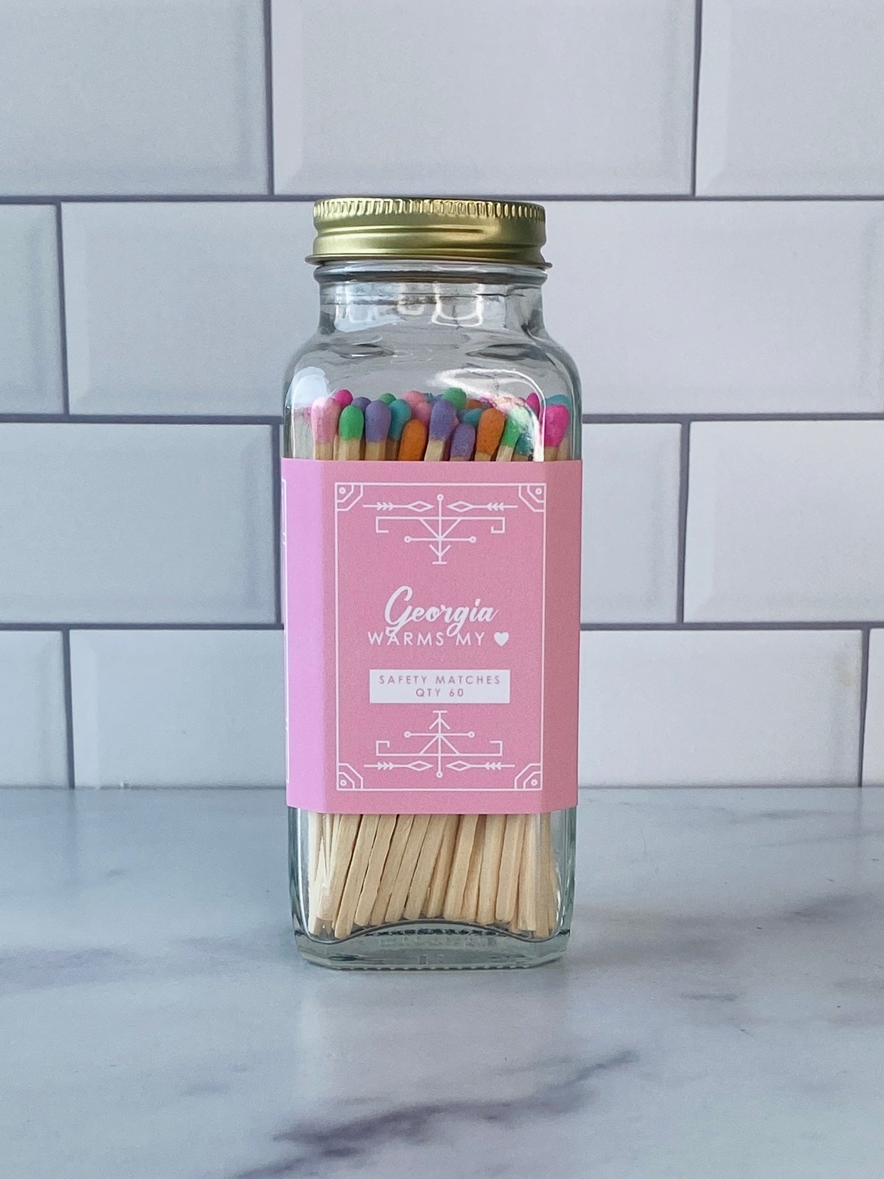 Georgia Safety Matches - Georgia Warms My Heart