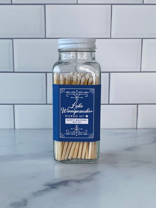 Lake Winnipesaukee Safety Matches - Lake Winnipesaukee Warms My Heart