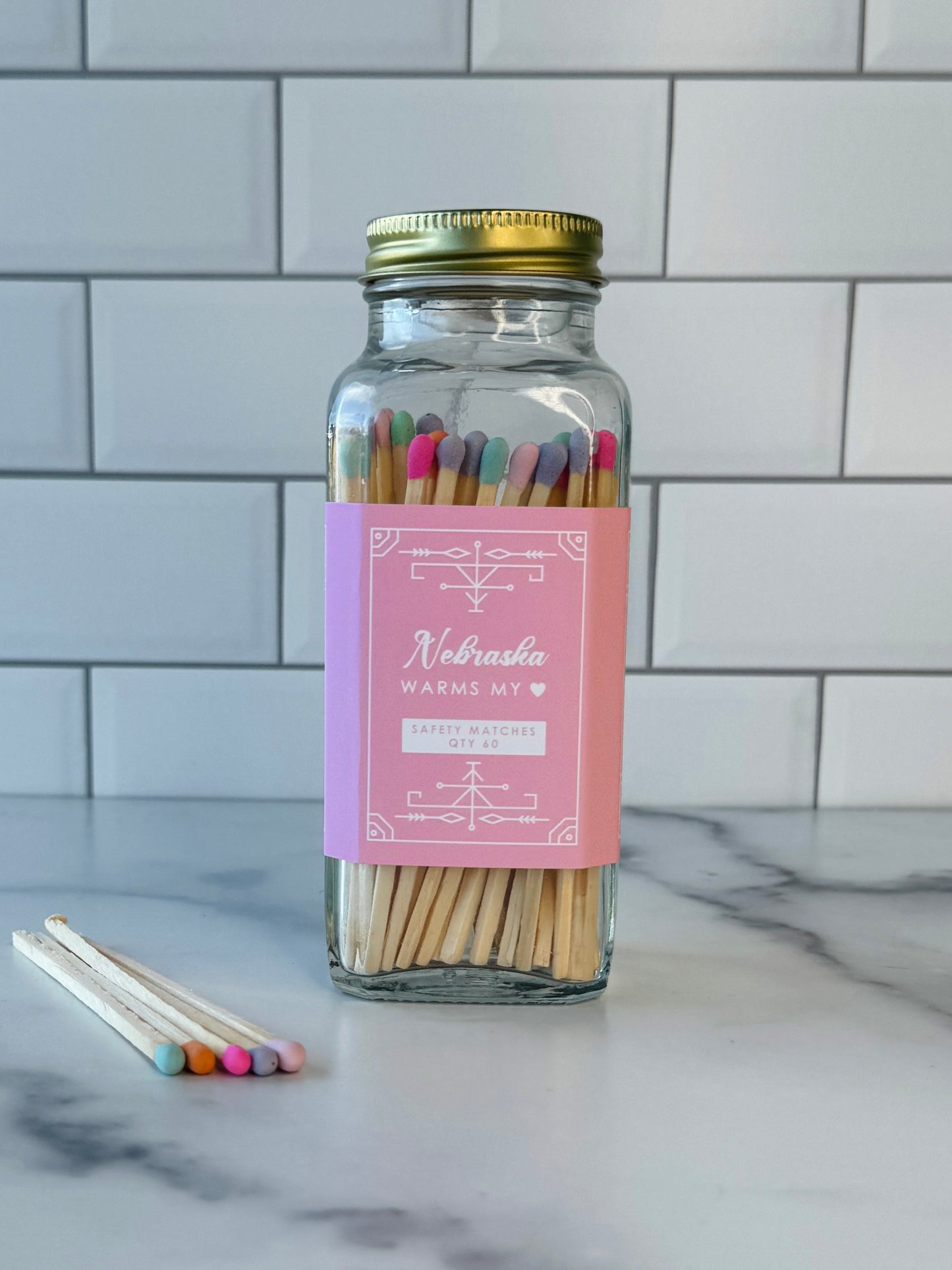 Nebraska Safety Matches - Nebraska Warms My Heart