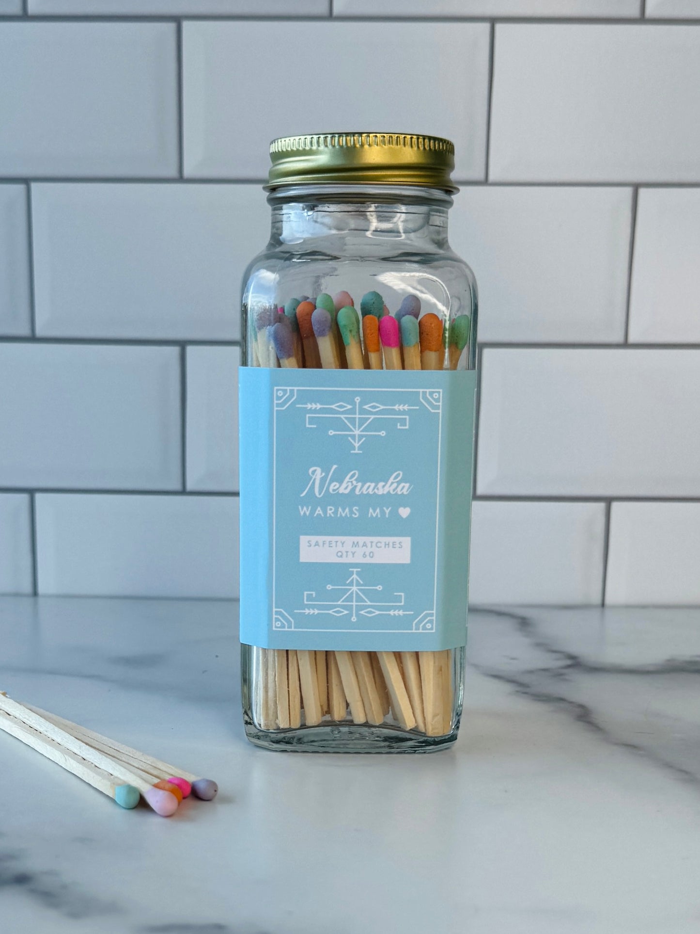 Nebraska Safety Matches - Nebraska Warms My Heart