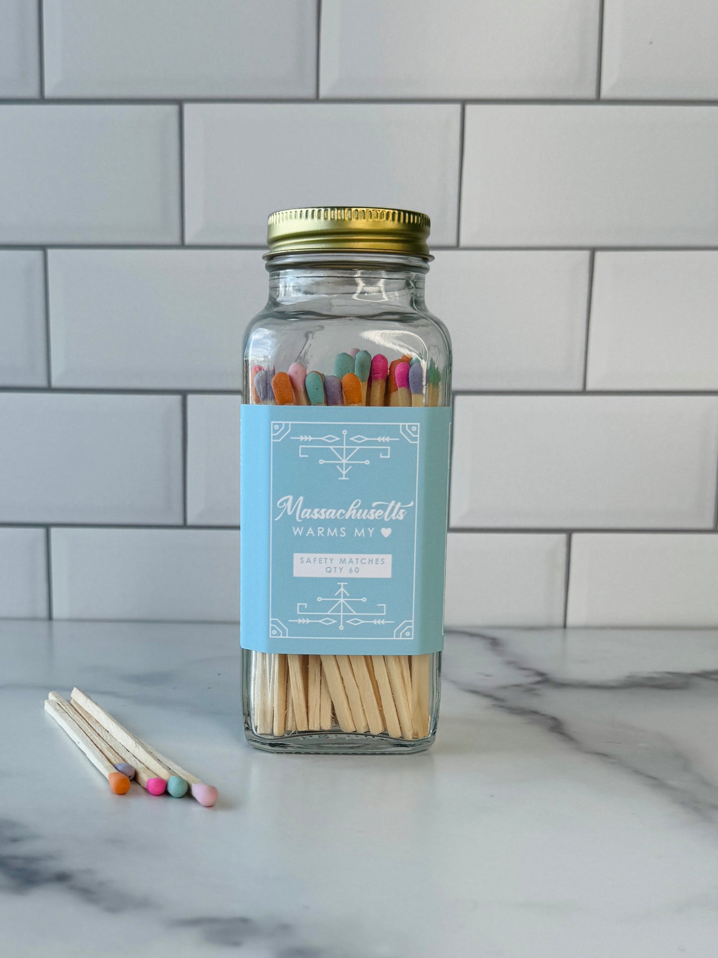 Massachusetts Safety Matches - Massachusetts Warms My Heart