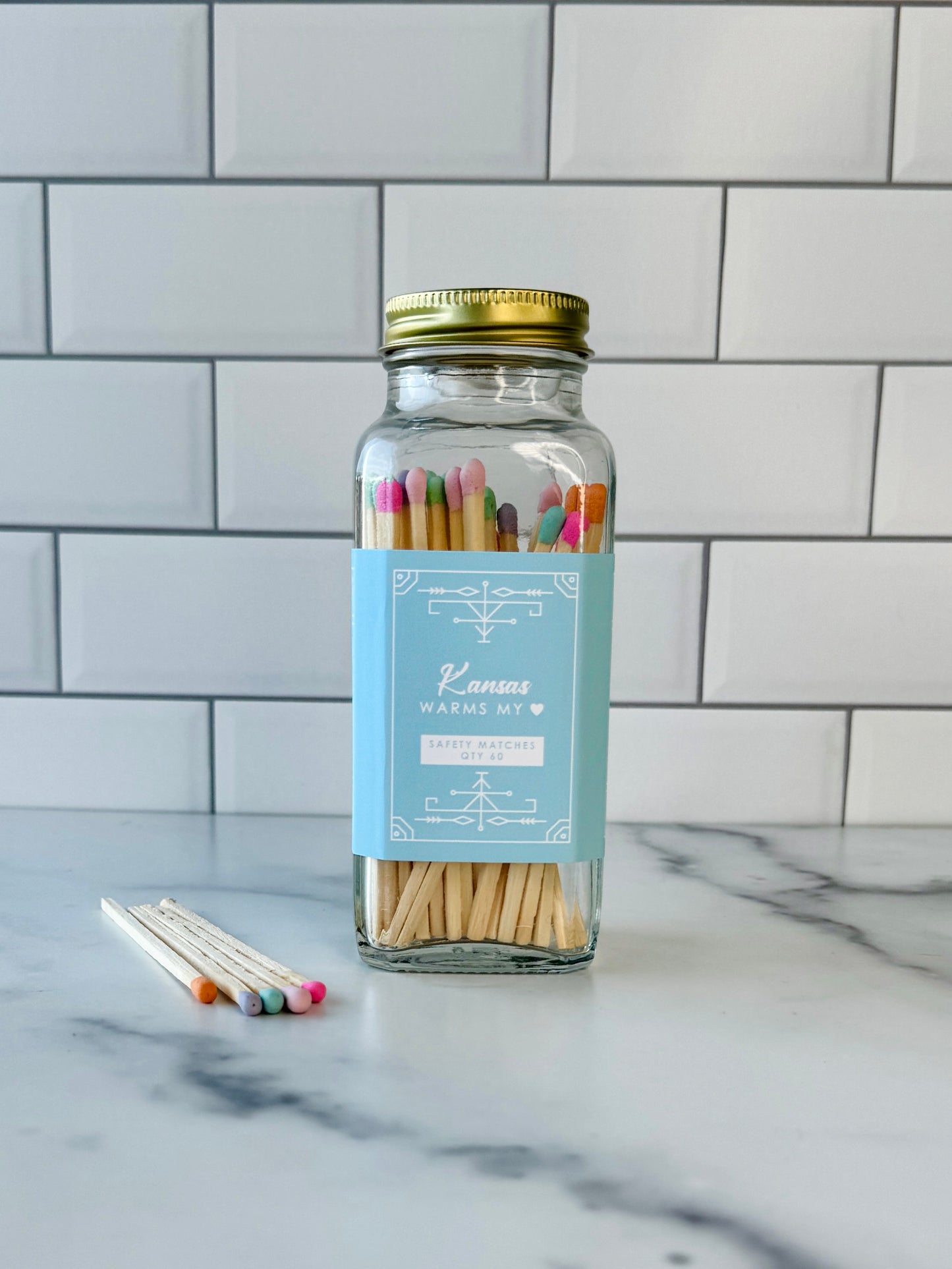 Kansas Safety Matches - Kansas Warms My Heart