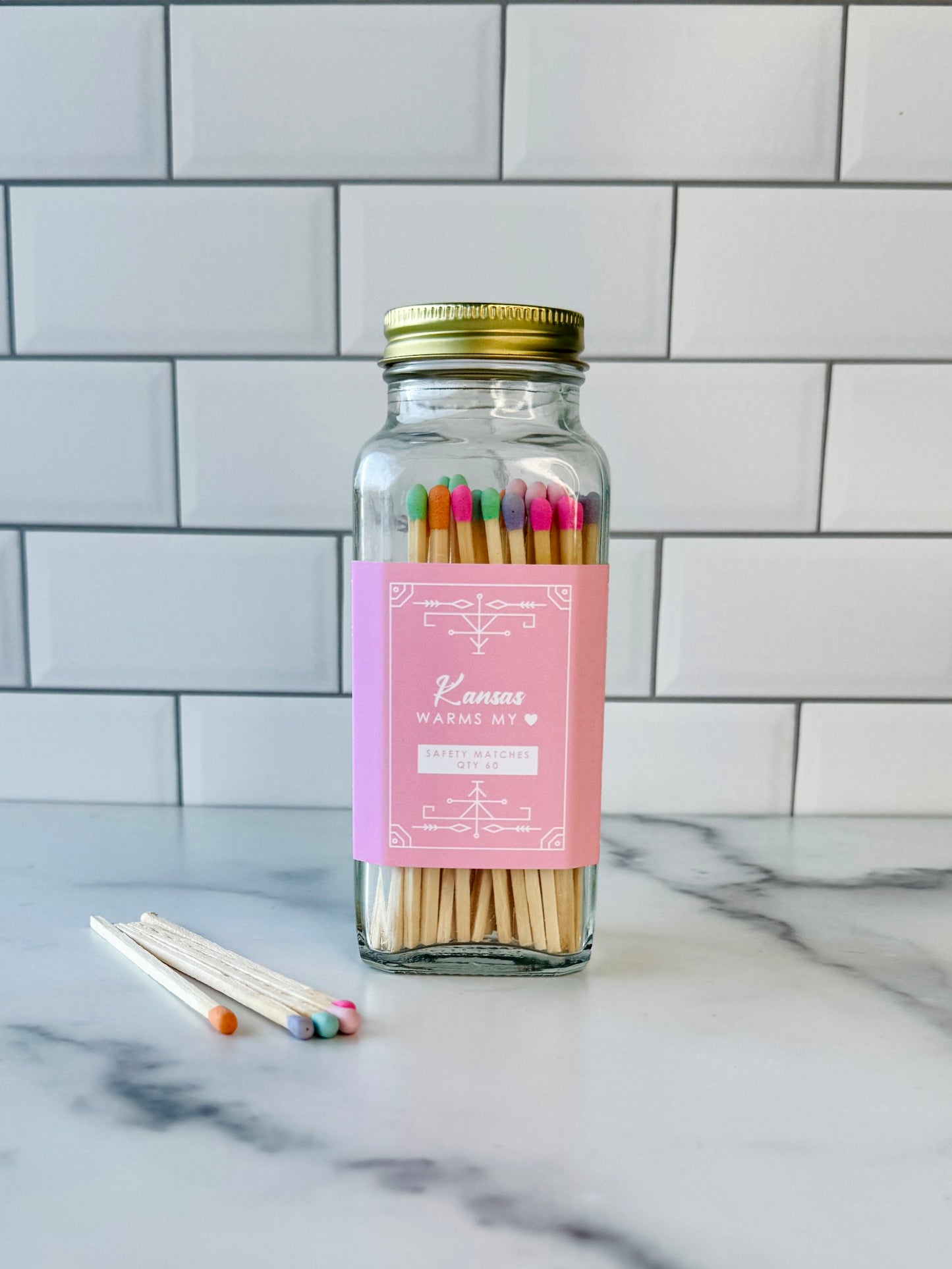 Kansas Safety Matches - Kansas Warms My Heart