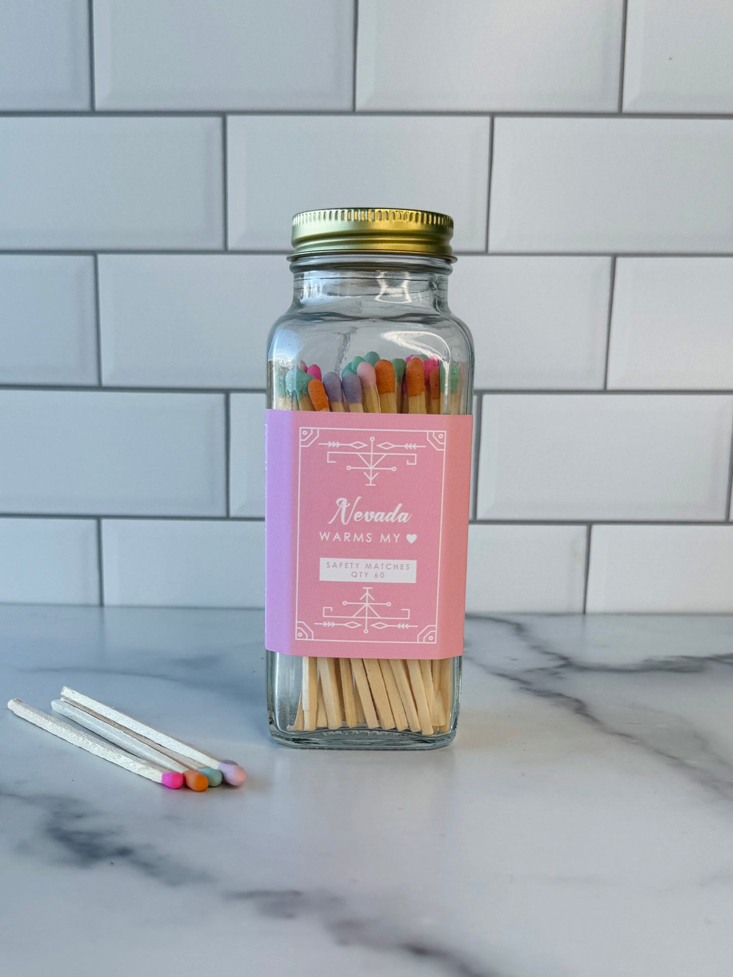 Nevada Safety Matches - Nevada Warms My Heart