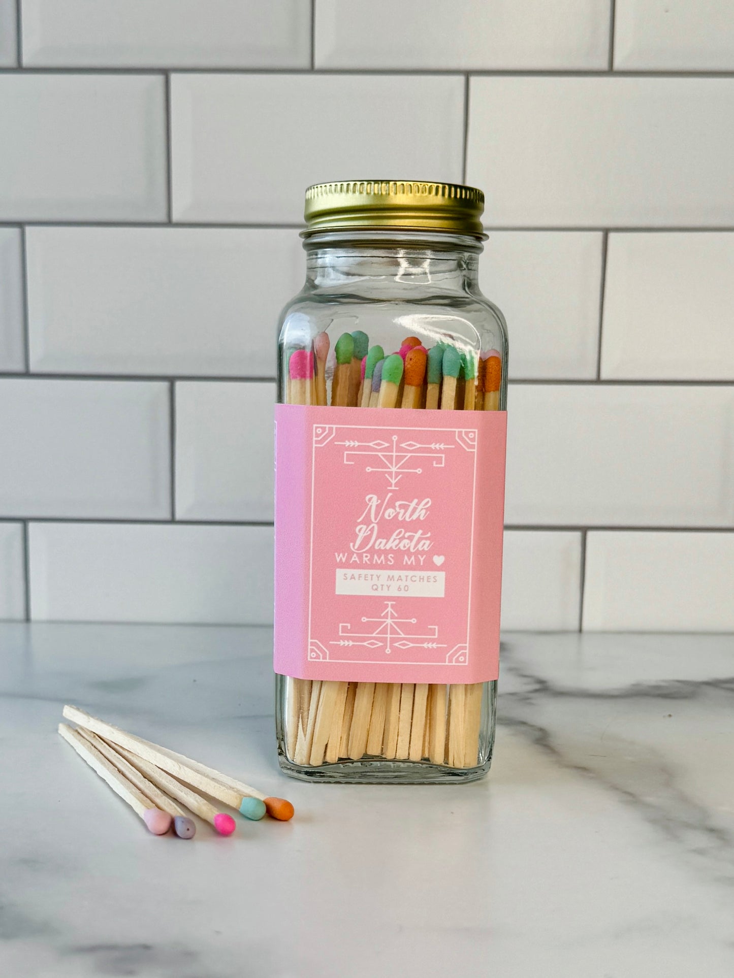 North Dakota Safety Matches - North Dakota Warms My Heart